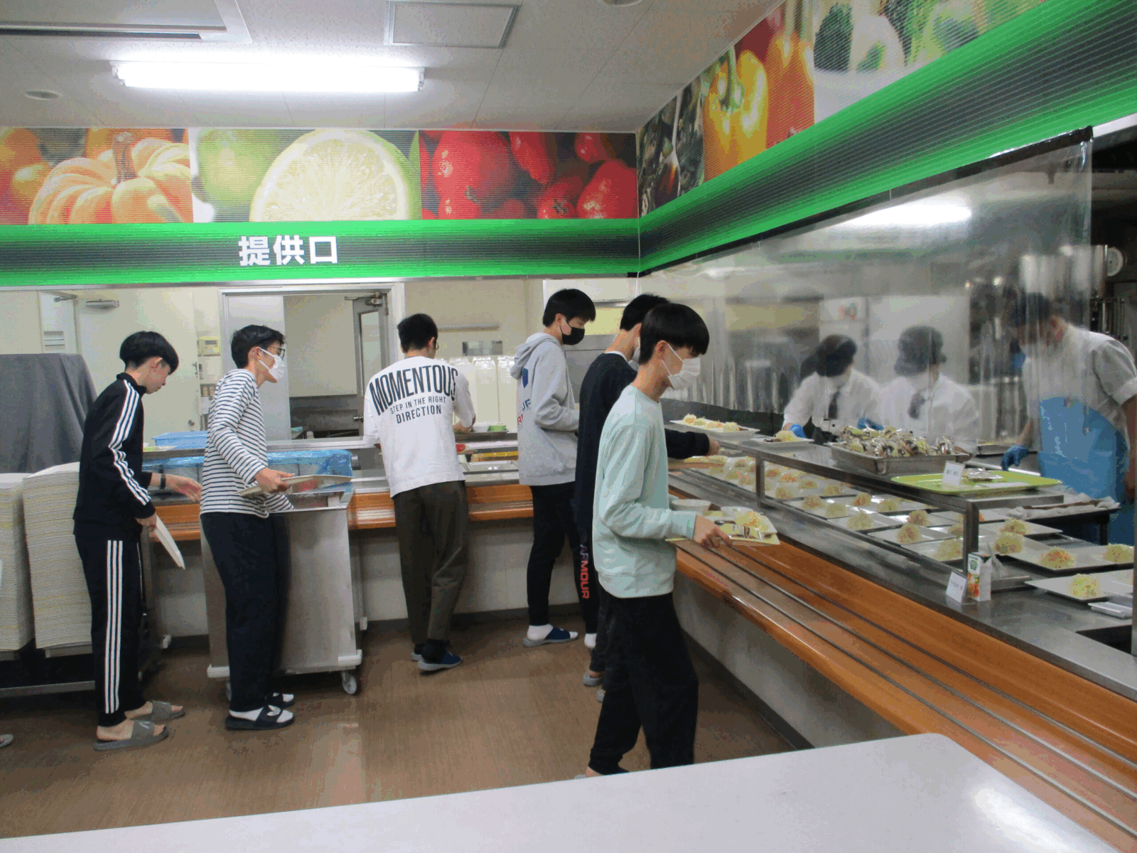 陽光学舎 初めての夕食